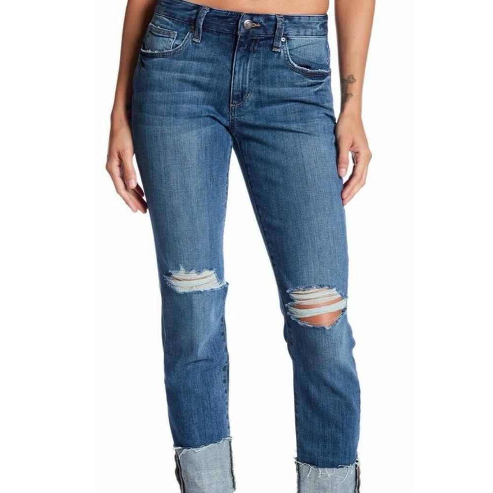 Joe’s Jeans Women’s The Billie Ankle jeans Cuffed jeans Distressed Holey Size 27